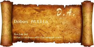 Dobos Attila névjegykártya